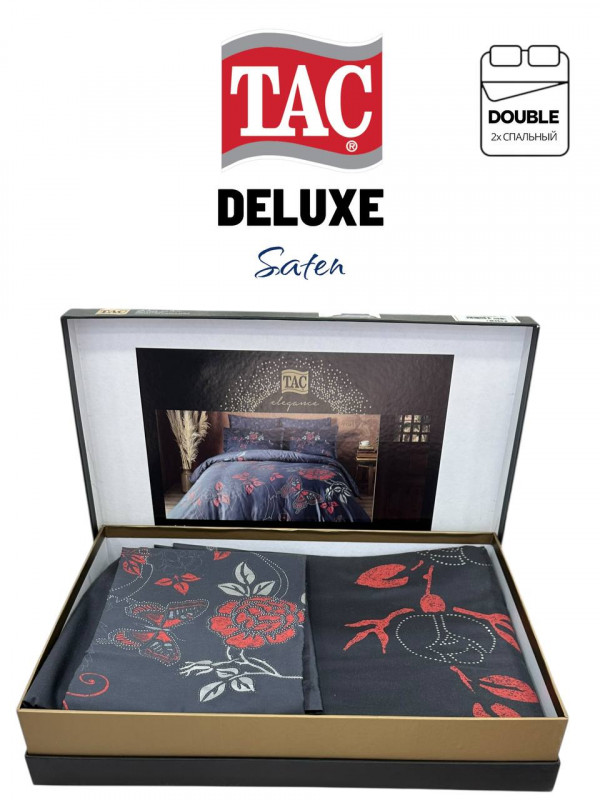 Tac Naos kirmizi Deluxe saten | Постельное белье сатин делюкс